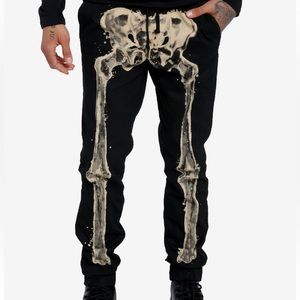 Skeleton Jogger Pants Hot Topic Halloween Spooky Costume‎
